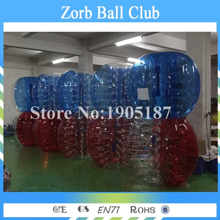 Free Shipping A Lot Of 1.0mm TPU 10 PCS(5 Red+5 Blue) Inflatable Zorb Ball Bubble Soccer Bumper For Sale | Игрушки и хобби