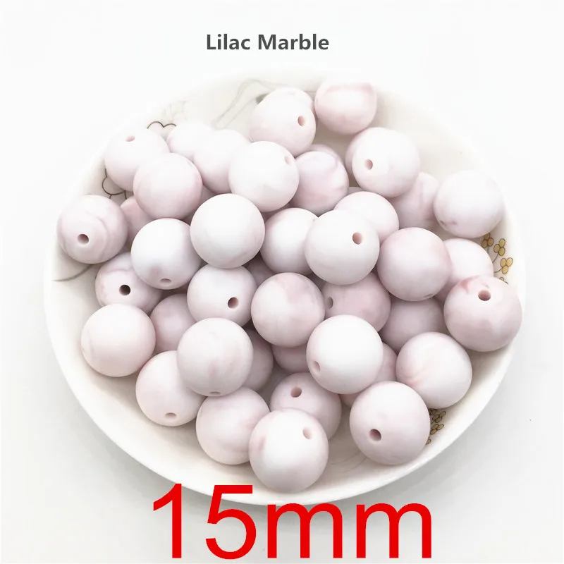 15mm Chenkai 100 шт 9 мм 12 мм 15 мм Силиконовые Бусины Сделай Сам Детские Прорезыватели кольцо для соски Монтессори сенсорные ювелирные изделия делая игрушечный бисер - Цвет: 15mm