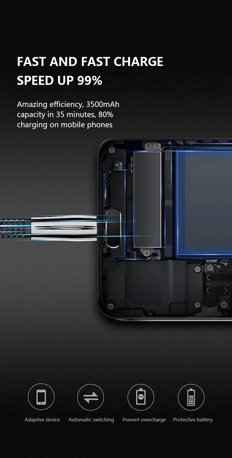 Кабель для быстрой зарядки USB зарядка для айфона 5 5s мобильного телефона кабель usb type-c for Samsung Micro USB кабель 2 м кабель для быстрой зарядки для iPhone X XR 8 7 6 линия цинкового сплава кабель