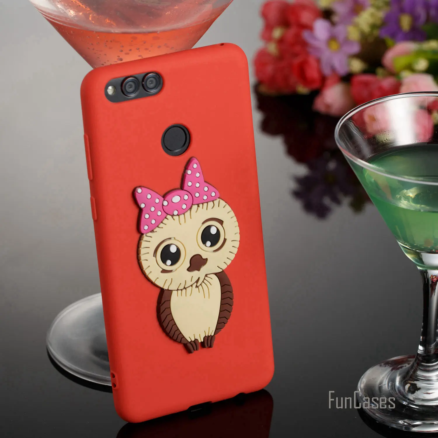 Прекрасный чехол Сова СПС горячий huawei Honor 7X Мягкий силиконовый Csse Матовый телефон