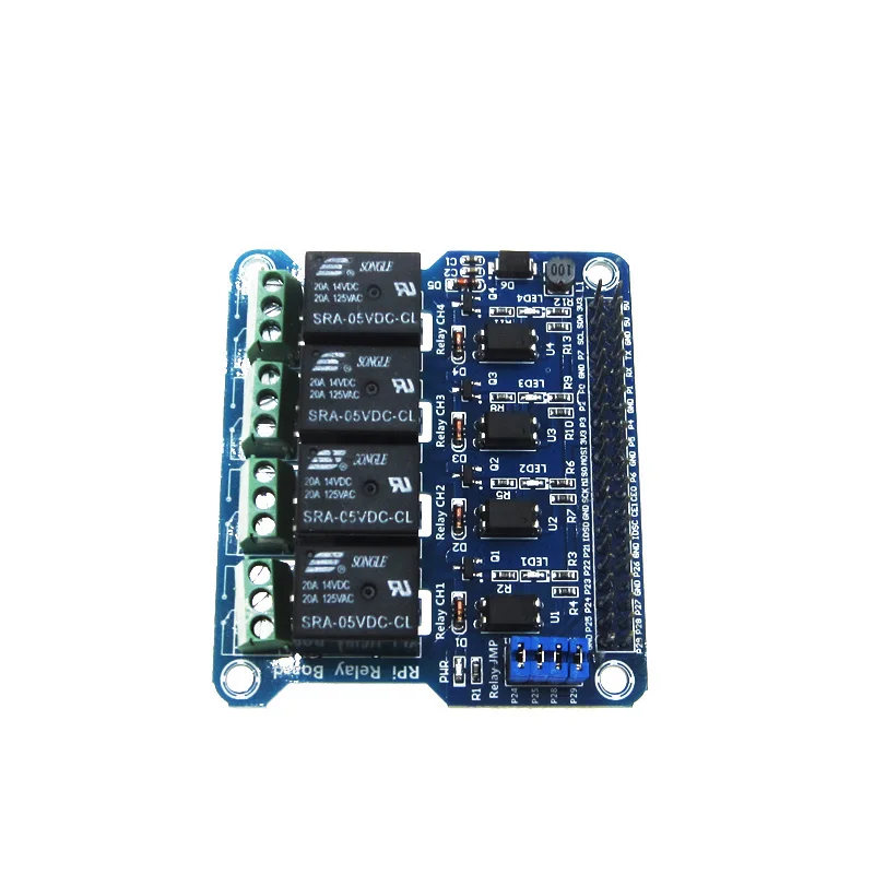 4 канала RPi контрольная панель реле модуль Плата расширения для Raspberry Pi 3 2/B + 2B 3B |