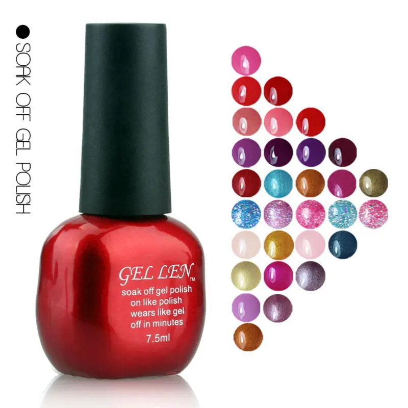 Gel Len гель лак для ногтей длительный био гели 7.5 мл 1 шт.|gel gold|gel nail lampgel bubbles |