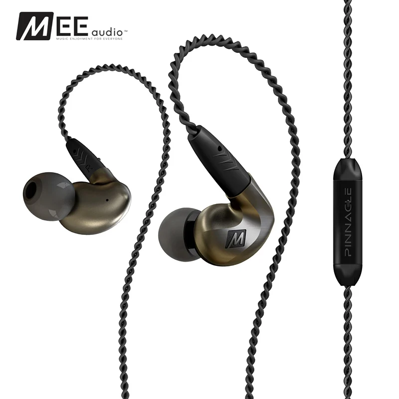 2017 MEE Audio MEElectronics Pinnacle P1 аудиофиловые наушники вкладыши с отсоединяемыми кабелями