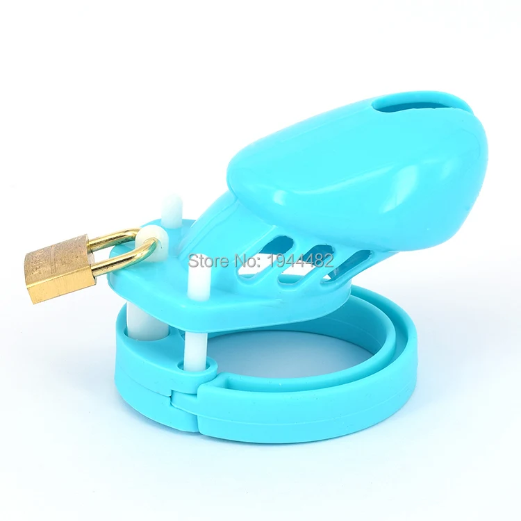 Секс игрушки синий мягкий силиконовый Пояс верности для мужчин клетка на член