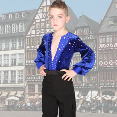 15 стилей 1 предмет детский топ для латинских танцев бархатная рубашка бальных