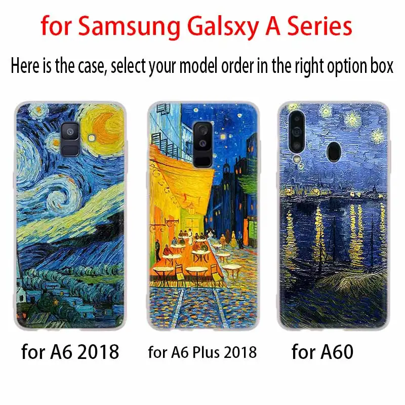 Чехол для Samsung A32 A52 A72 A12 A42 5g A21S A50 A51 A3 A5 A6 A7 A8 Plus 2018 2017 картина Винсента Ван Гога