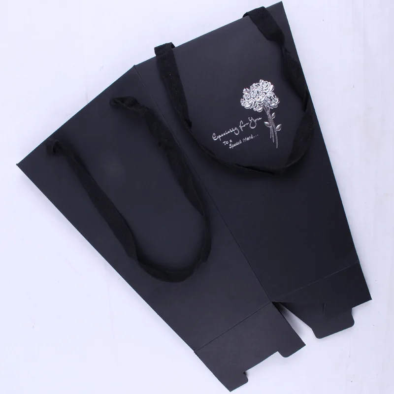 Бумажный мешок для цветов 2 шт. подарочные пакеты с розами букет упаковки