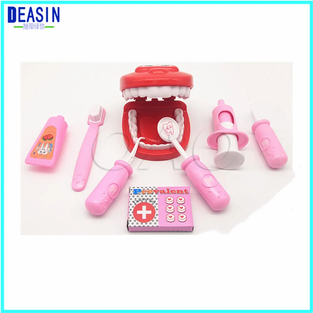 

2 set Children's early education toys set for children's creativity dental doctor Brush teeth toys Dentist clinic gift