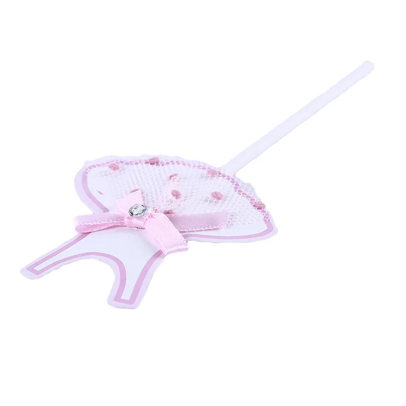 5 шт./упак. платье принцессы с вуалью и бантиком для торта в форме кекса юбка