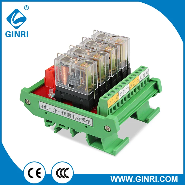 GINRI JR 4L1 10A 250VAC 24VDC 4 канальный высококачественный Omron релейный PLC модуль