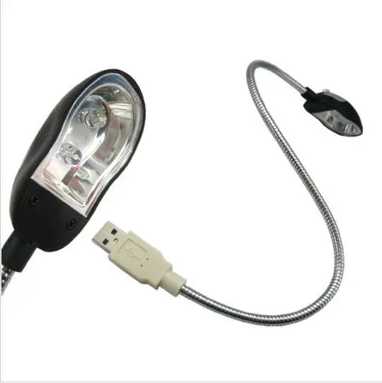 1pc Mouse shape USB LED light Light Flexible neck 2 lamp flexible with button for notebook&ampPC free shipping track |