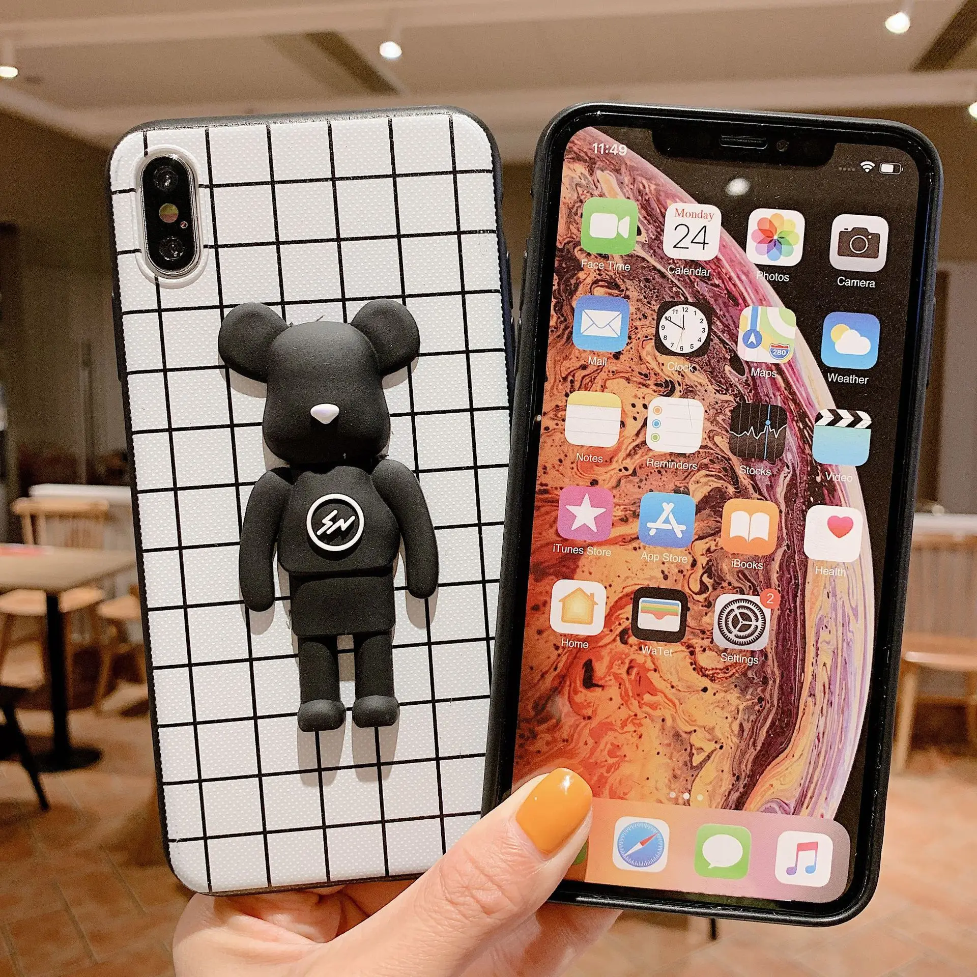 Для huawei P10 20 30 Lite плюс мобильный телефон в виде ракушки P20 Pro клетчатый милый