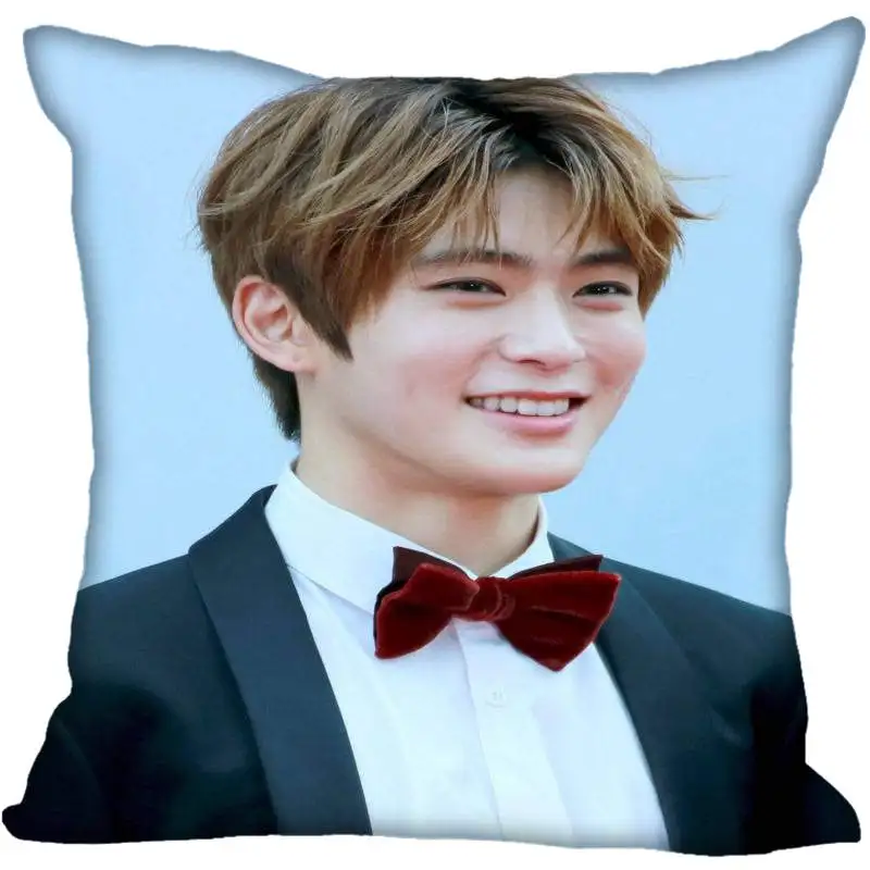 17 Пользовательские Kpop NCT JaeHyun Печатных Квадратных шелковые наволочки 40x40 см, 35x35 см одна сторона атласная наволочка индивидуальный логотип - Цвет: 17