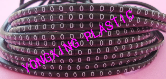 100 шт./лот бесплатная доставка телефон 0 75 мм2 кабельный маркер 0-7 Разноцветные