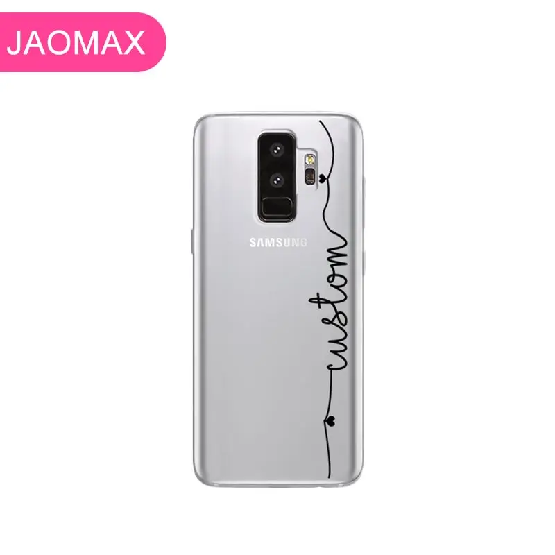 Customletter3 Jaomax персонализированные имя Чехлы для телефона для Samsung Galaxy S8 S9 A5 J5 S7 край A8 мягкий прозрачный силиконовый чехол - Цвет: Customletter3