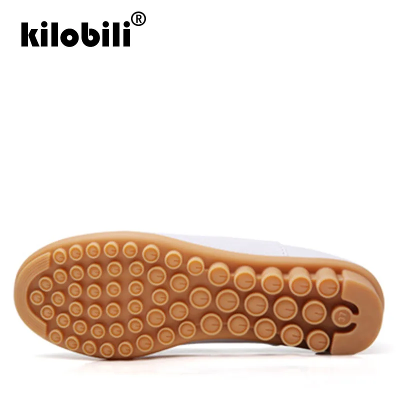 Kilobili/2019 г. весенняя женская обувь на плоской подошве лоферы из натуральной кожи