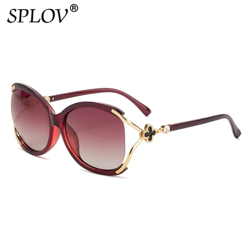 Женские солнцезащитные очки в стиле ретро SPLOV поляризационные Yuppie с жемчужными