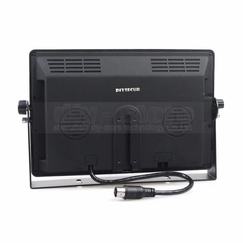 DIYSECUR DC12V 24V 10 дюймов 4 Сплит четырехъядерный ЖК экран цветной видео монитор