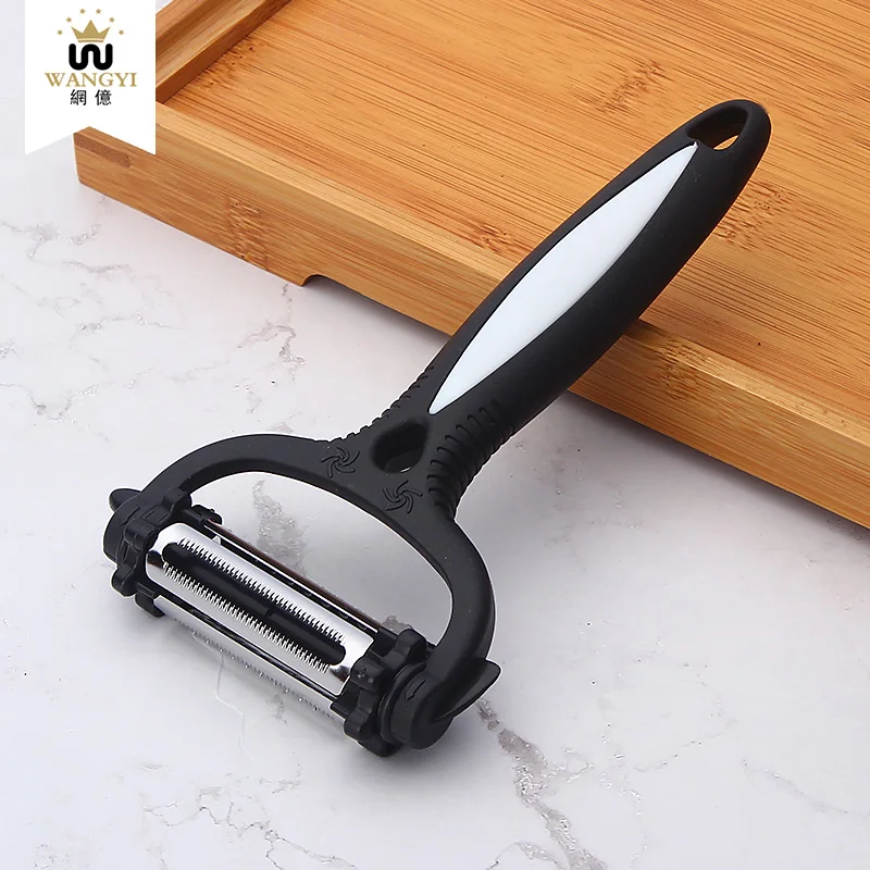 3 in 1 Multi-function Vegetable Slicer With Rotatable Blade Kitchen Tool Melon Zester Stainless Steel Fruit Peeler | Дом и сад