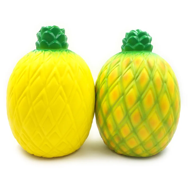 pineapple Кавайный мягкий большой размеры гигантский Squishi пиццы мороженое печенье вафельный торт животного еда снятие стресса мяч игрушка в подарок - Цвет: pineapple