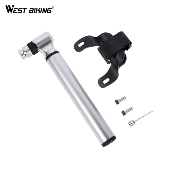 Silver Pump Only West biking 300 PSI велосипедный насос многофункциональный ручной насос велосипедный тип уровень заплата для ремонта шин наборы стартового стола Портативный MTB велосипед велосипедные насосы - Цвет: Silver Pump Only
