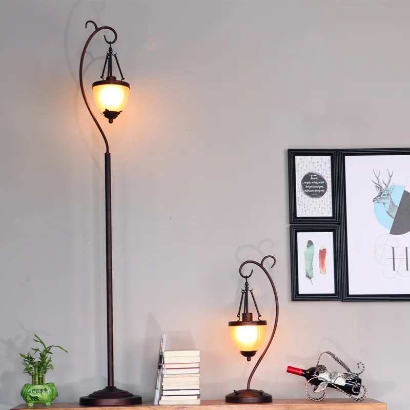 Французский Ретро садовый Настольный светильник Европейская литература и