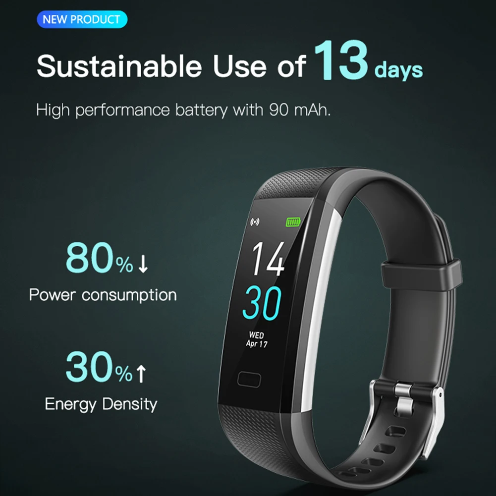 Горячая Распродажа S5 тонкий ремешок пульсометр напоминание фитнес трекер