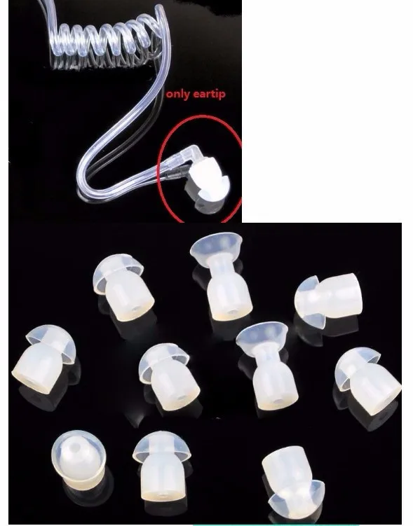 500 шт. Сменные силиконовые наушники-вкладыши для камеры видеонаблюдения Moto-rola