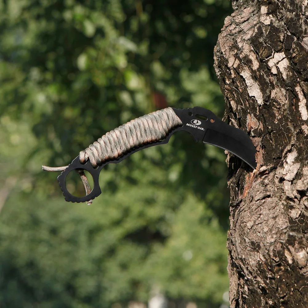 Mossy Oak 2 шт. тактический нож Karambit аварийная передача карманный складной нож фиксированный набор лезвий для ножа открытый инструмент для кемпинга