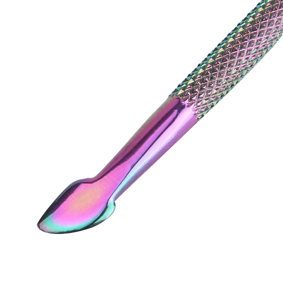 Monja ногтей двойной конец Радуга покрытие Грязь очистки толкатель мертвая кожа