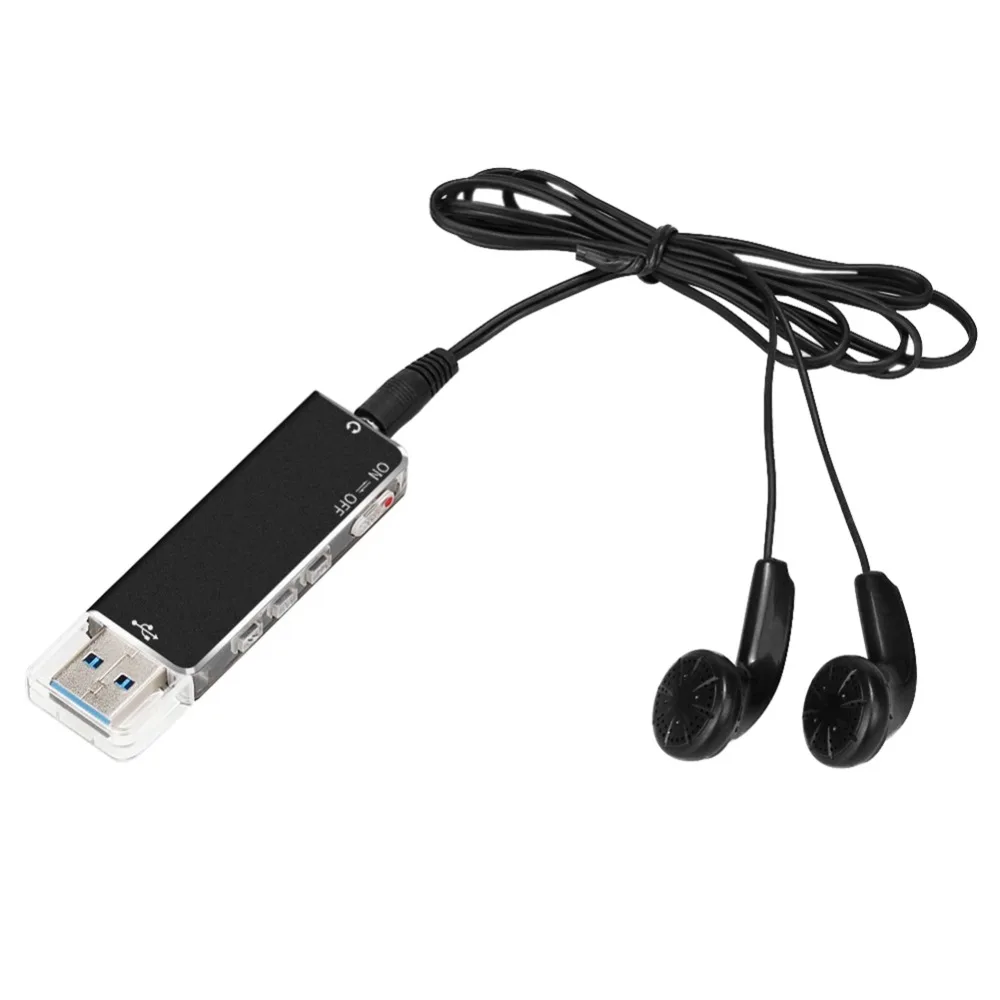 Профессиональный мини диктофон 8 ГБ перезаряжаемый U Disk MP3 WAV USB|Цифровые