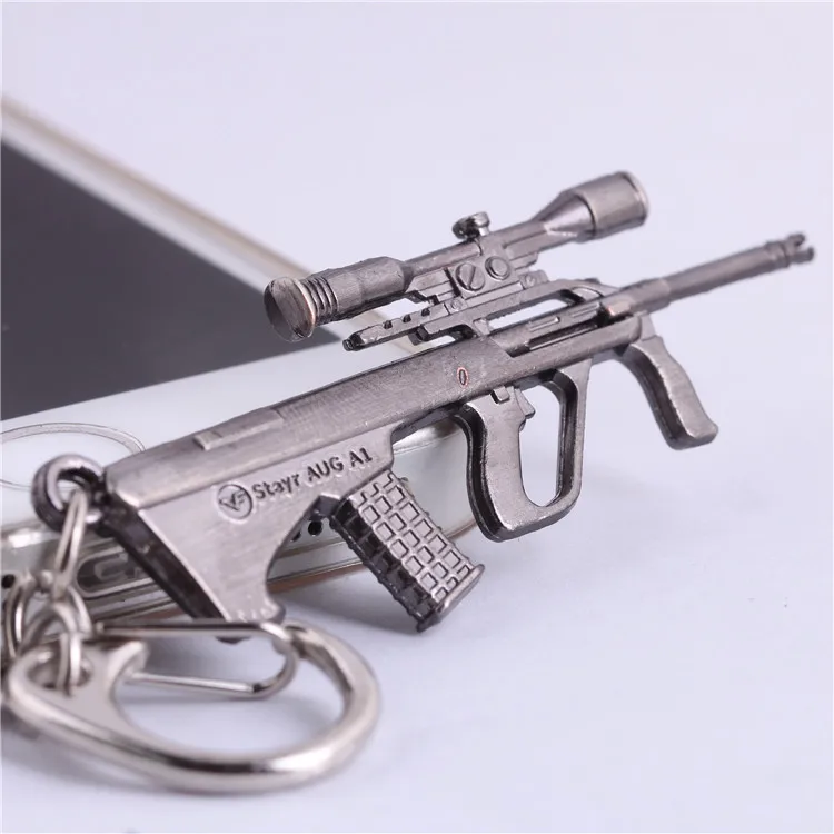 24 Новинка, брелок для ключей против удара AK47 с пистолетами для мужчин CS GO Sniper M4A1, брелок для ключей, ювелирные сувениры, подарки - Цвет: 24