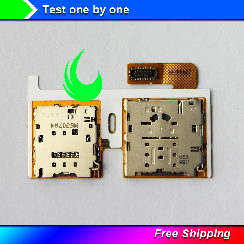 

2pcs/Lot Original For Samsung Galaxy Tab S2 8.0 T715 SM-T715 SIM Card/Memory SD Card Reader Holder Socket Flex Cable Replacement