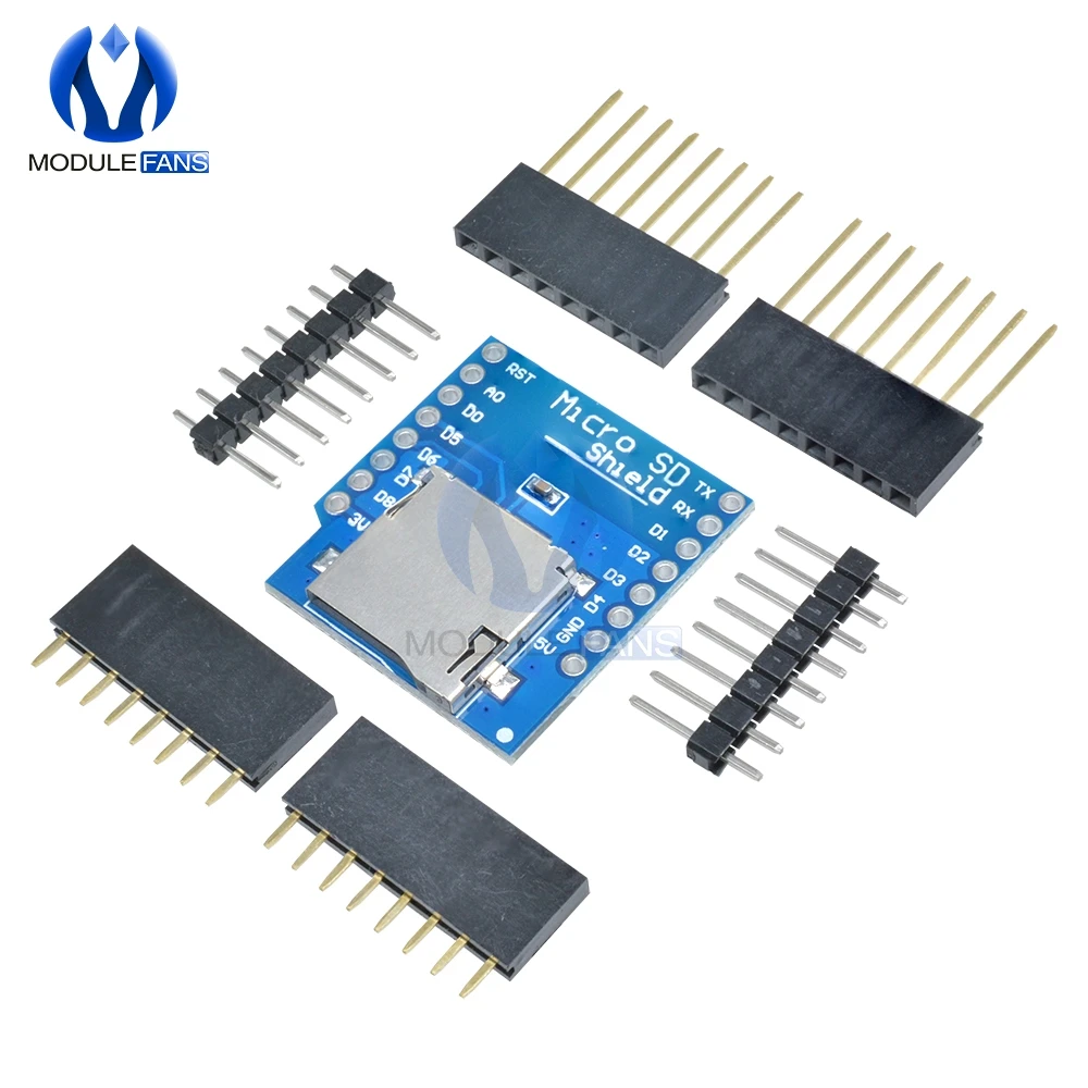 Щит для карты Micro SD WeMos D1 Mini TF WiFi ESP8266 совместимый беспроводной модуль Arduino Mini|wireless