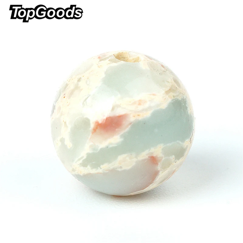 TopGoods натуральные морские зеркальные бусины лазурный драгоценный камень
