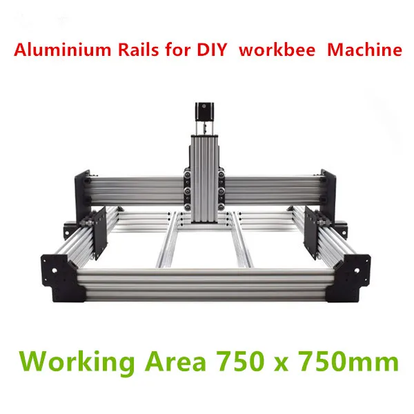 Funssor 1 набор алюминиевых рельсов для DIY workbee машина Рабочая зона 750x750 мм