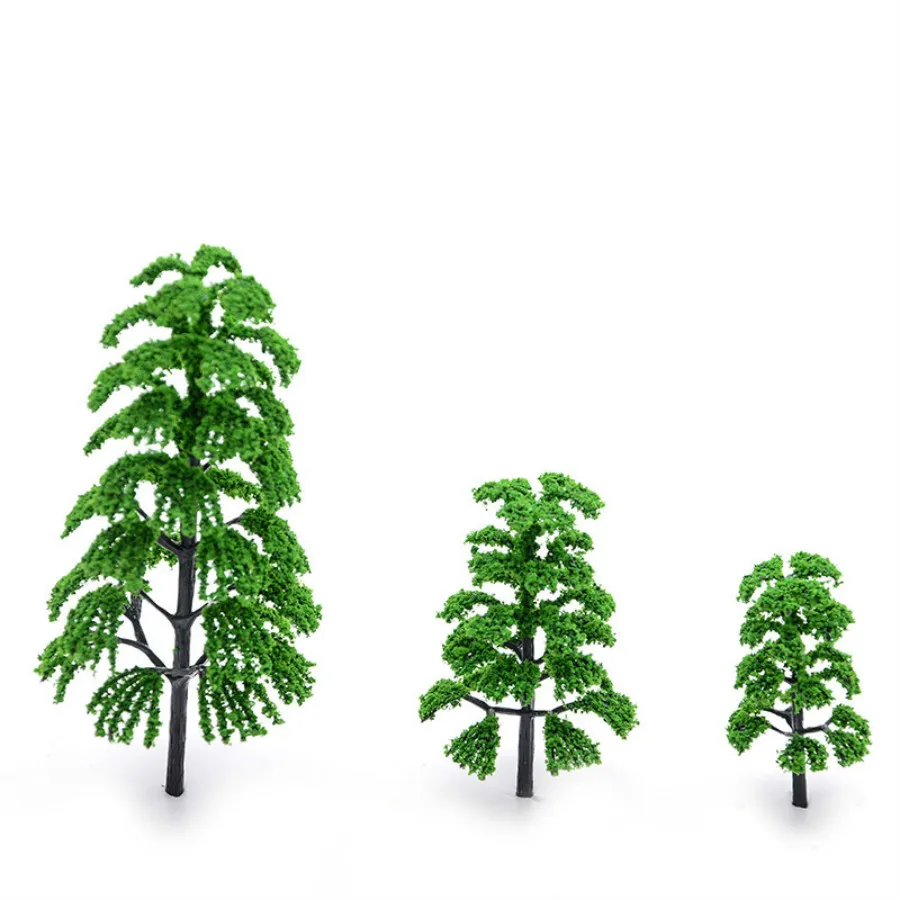 Лидер продаж 2018 20 шт. пластиковые зеленые модели деревьев средней длины для N Z