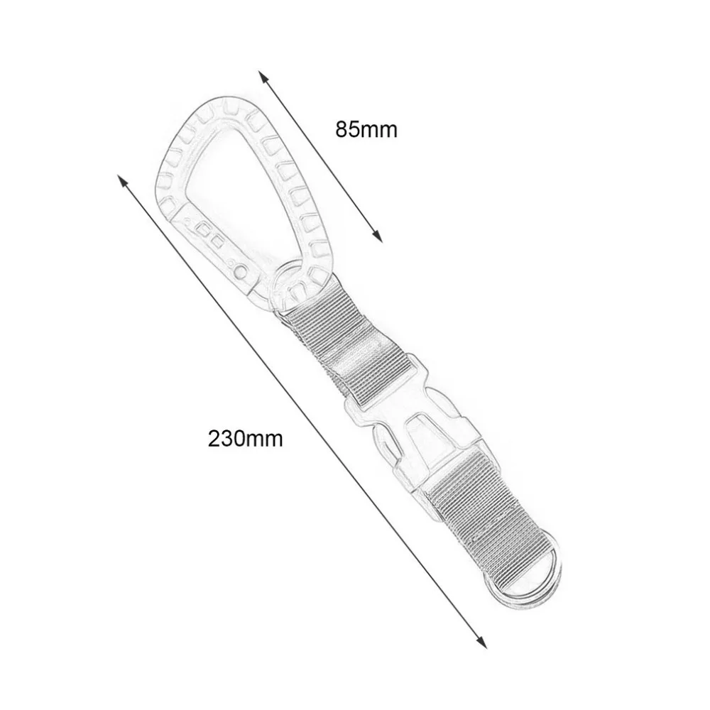 На открытом воздухе Альпинизм Охота D Форма карабин крючок для ключей ребристая