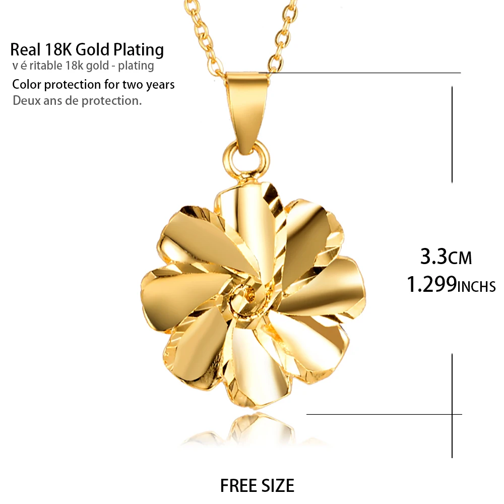 WANDO подвеска в форме цветка золотого цвета и ожерелья из меди Африки арабской