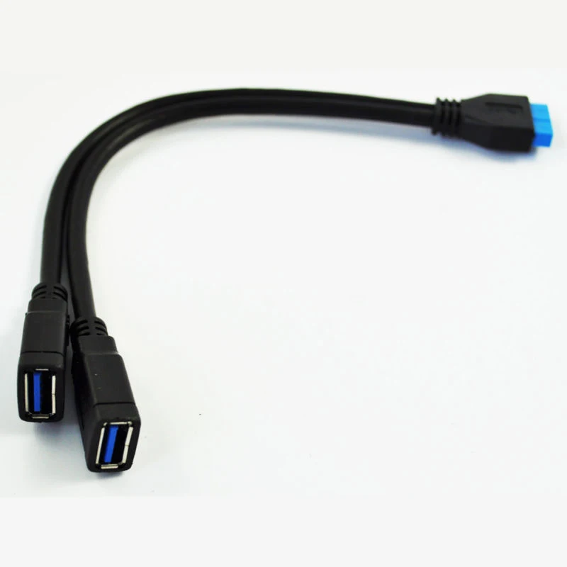 8-дюймовый USB 3.0 20-контактный разъем материнской платы типа мама к 2 разъему
