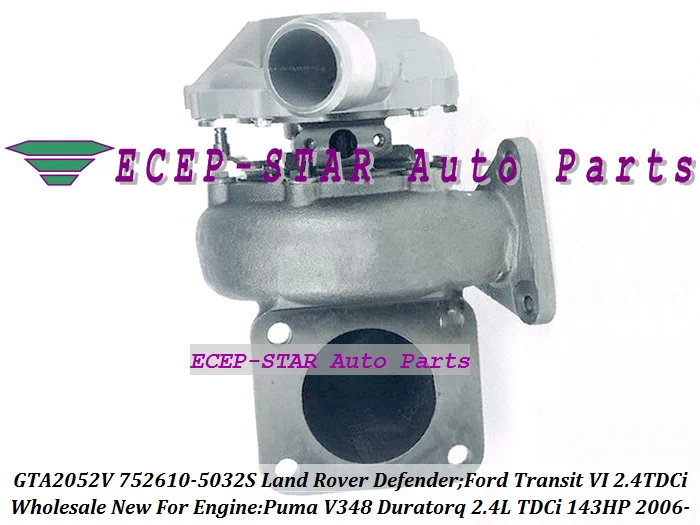 GTA2052V 752610 5025S 5009S 5010S YC1Q6K682DA Turbo для Land Rover Defender Ford Tourneo Transit VI 2006 Puma 2.4L TDCi|turbo manifold|turbo