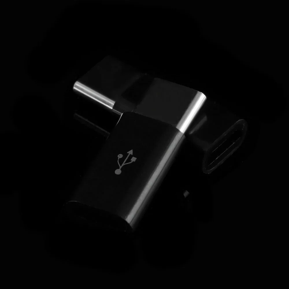 2 предмета; Новинка полезные черный, белый цвет Micro USB 3,1 Тип C кабель-переходник «папа»-Micro USB 2,0 5 контактный разъем для передачи данных адаптер конвертер для Oneplus 3/планшет - Цвет: Черный