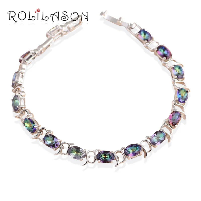 ROLILASON последние дизайн привлекательным многоцветный Циркон высокое качество