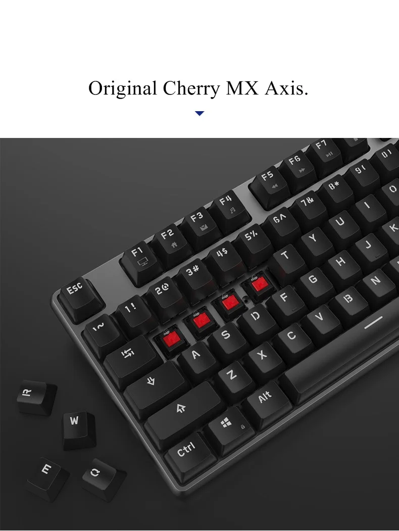 Новое поступление RK601/602 Mitch Rabbit эргономичная USB Проводная Механическая клавиатура с антипривидением оригинальная ось вишни, корпус из алюминиевого сплава