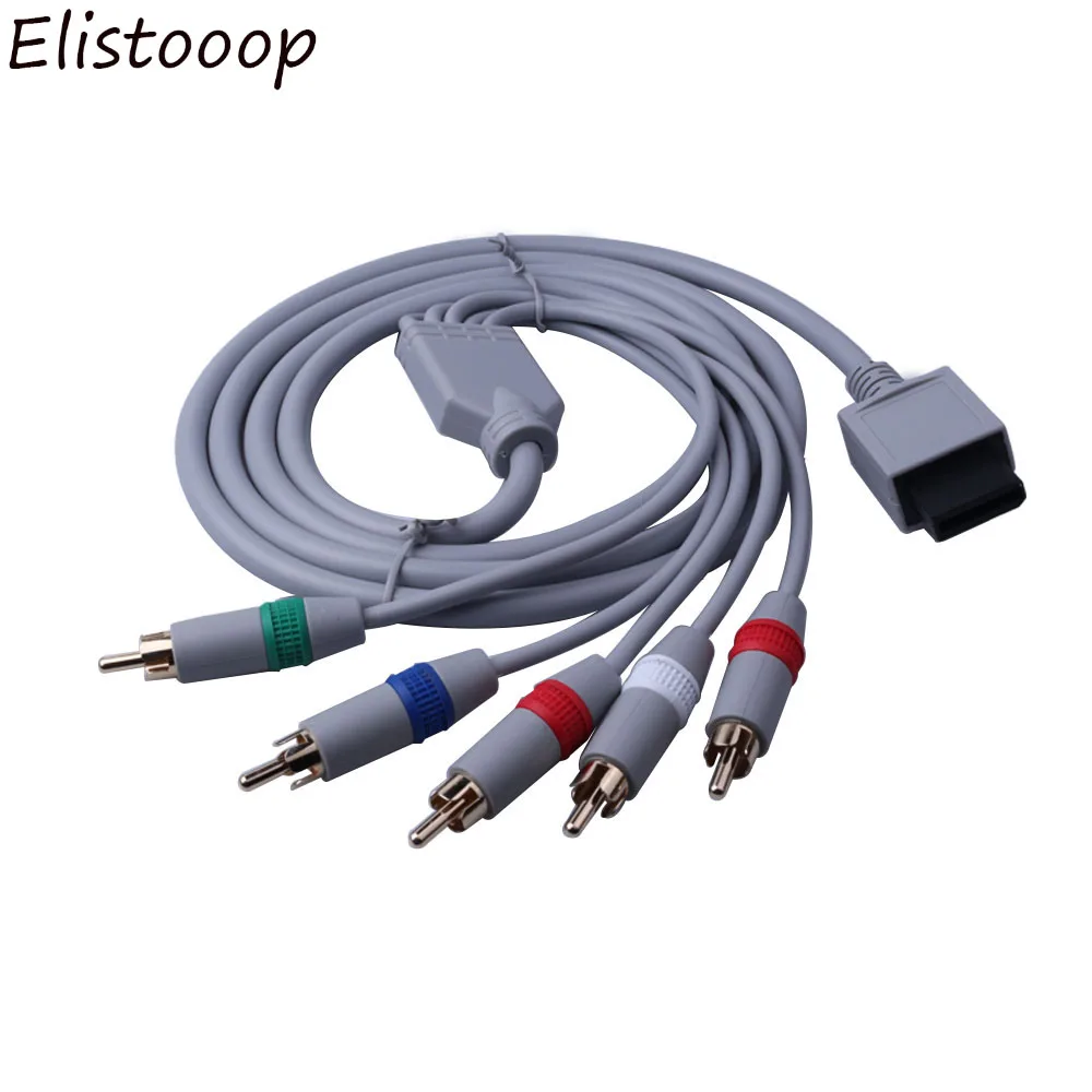 Кабель адаптер Elistooop 1080 P HDTV AV аудиоадаптер провод 5 RCA av кабель F для Nintendo Wi Fi U