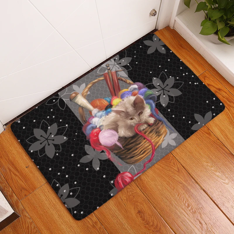Придверные коврики милые с рисунком животных напольные для кухни и ванной