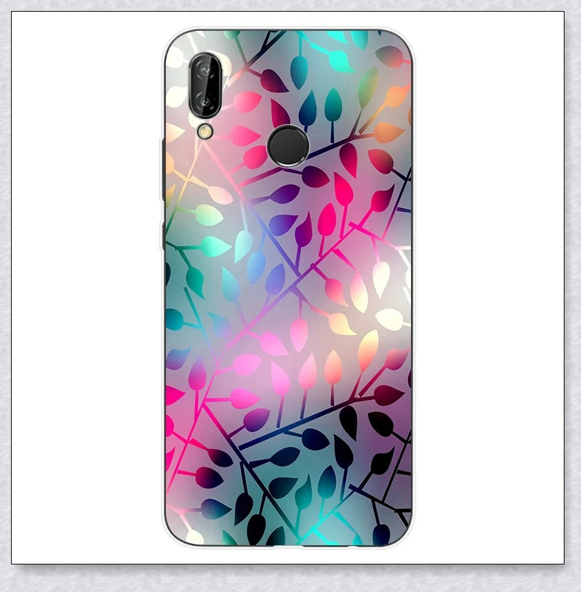 flower ТПУ для huawei P20 Lite чехол класса люкс Nova 3E чехол милый мягкий силиконовый чехол для huawei P 20 lite Nova 3 E чехол для задней крышки телефона чехол s - Цвет: flower