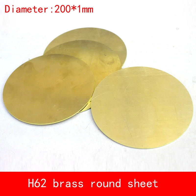 

diameter 200*1mm circular round H62 CuZn40 Brass plate D200x1mm thickness copper plate custom made CNC laser cutting