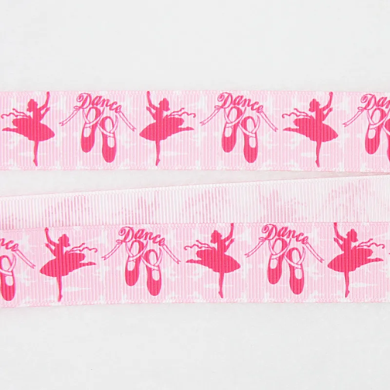 Q&ampN ribbon 16mm 22mm 25mm 38mm 50mm 75mm 160919018 dance shoes dancer printed grosgrain ribbons for hairbow 50yds/roll | Дом и сад