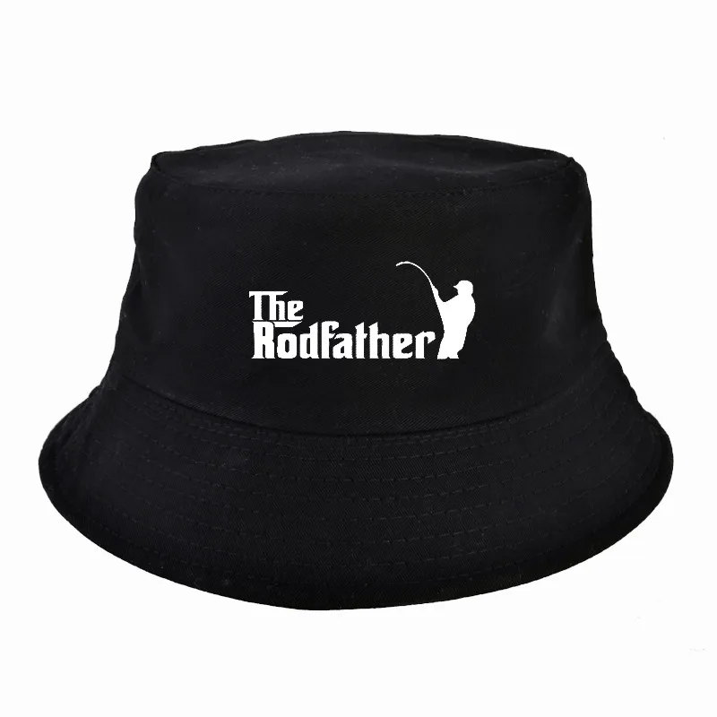 Шапка-ведро с принтом Rodfather для женщин и мужчин, пара, весна-лето, шапки для рыбака, harajuku, поп-Панама